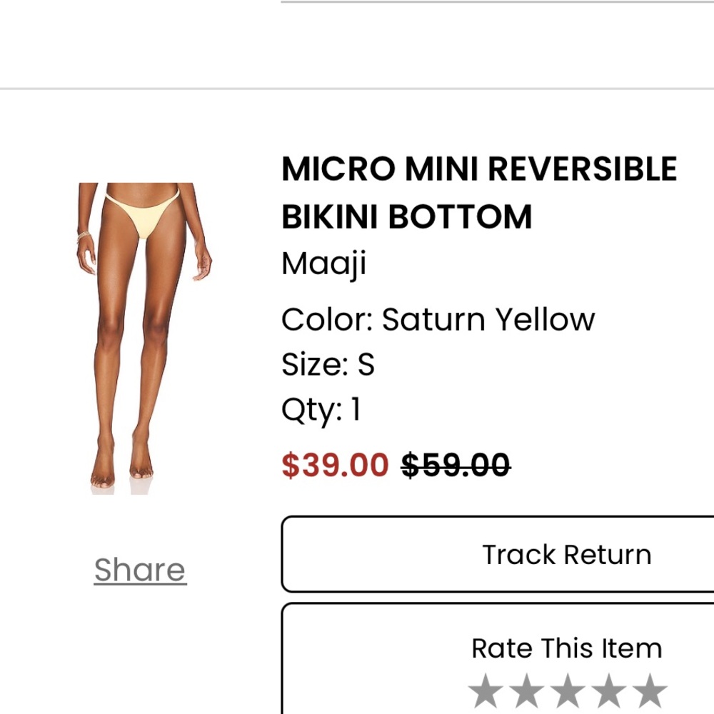 Maaji Bright Yellow Bikini Bottom